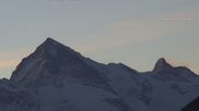 Archived webcam image showing 4 Vallées: View of Dent Blanche and Matterhorn on 17 Mar 2026 at 06:02