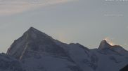 Archived webcam image showing 4 Vallées: View of Dent Blanche and Matterhorn on 17 Mar 2026 at 07:02