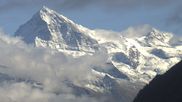 Archived webcam image showing 4 Vallées: View of Dent Blanche and Matterhorn on 9 Oct 2026 at 16:01