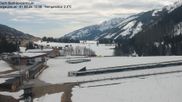 Archived webcam image showing Obertilliach biathlon centre on 1 Apr 2026 at 10:31