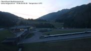 Archived webcam image showing Obertilliach biathlon centre on 14 Jun 2026 at 04:55