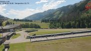 Archived webcam image showing Obertilliach biathlon centre on 14 Jun 2026 at 10:55