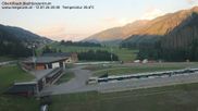 Archived webcam image showing Obertilliach biathlon centre on 12 Jul 2026 at 20:08