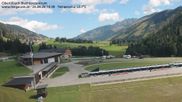 Archived webcam image showing Obertilliach biathlon centre on 26 Aug 2026 at 14:34