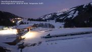 Archived webcam image showing Obertilliach biathlon centre on 26 Feb 2026 at 18:31
