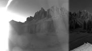 Archived webcam image showing Geislerspitzen - View from Geisleralm on 29 May 2026 at 04:22