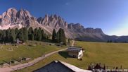 Archived webcam image showing Geislerspitzen - View from Geisleralm on 28 Jul 2026 at 18:10