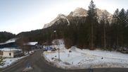 Archived webcam image showing Ehrwald - Base Station Zugspitzbahn on 26 Feb 2026 at 08:58