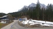 Archived webcam image showing Ehrwald - Base Station Zugspitzbahn on 14 Mar 2026 at 12:47