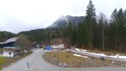 Archiviertes Webcam Bild: Ehrwald: Talstation Tiroler Zugspitzbahn am 12.04.2026 um 10:10 Uhr