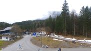 Archiviertes Webcam Bild: Ehrwald: Talstation Tiroler Zugspitzbahn am 12.04.2026 um 12:10 Uhr