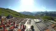 Archiviertes Webcam Bild: Diedamskopf: Panorama Bergstation Seilbahn am 12.07.2026 um 08:40 Uhr