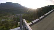 Archived webcam image showing Garmisch-Partenkirchen - Great Olympic Hill of the ski stadium on 5 May 2026 at 07:28
