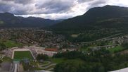 Archived webcam image showing Garmisch-Partenkirchen - Great Olympic Hill of the ski stadium on 14 Jun 2026 at 07:03