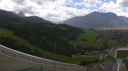 Archived webcam image showing Garmisch-Partenkirchen - Great Olympic Hill of the ski stadium on 14 Jun 2026 at 14:03