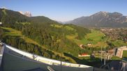 Archived webcam image showing Garmisch-Partenkirchen - Great Olympic Hill of the ski stadium on 13 Aug 2026 at 08:26