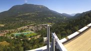 Archived webcam image showing Garmisch-Partenkirchen - Great Olympic Hill of the ski stadium on 13 Aug 2026 at 12:26