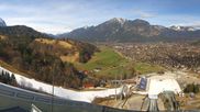 Archived webcam image showing Garmisch-Partenkirchen - Great Olympic Hill of the ski stadium on 16 Mar 2026 at 10:41