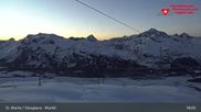 Archiviertes Webcam Bild: Corvatsch Mittelstation Murtel am 26 Feb 2026 um 01:53 Uhr