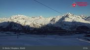 Archiviertes Webcam Bild: Corvatsch Mittelstation Murtel am 26 Feb 2026 um 08:53 Uhr