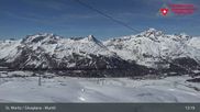 Archiviertes Webcam Bild: Corvatsch Mittelstation Murtel am 26 Feb 2026 um 13:53 Uhr