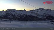 Archiviertes Webcam Bild: Corvatsch Mittelstation Murtel am 27 Feb 2026 um 03:04 Uhr