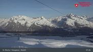 Archiviertes Webcam Bild: Corvatsch Mittelstation Murtel am 24.03.2026 um 07:11 Uhr