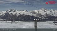 Archiviertes Webcam Bild: Corvatsch Mittelstation Murtel am 24.03.2026 um 13:11 Uhr
