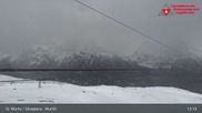 Archived webcam image showing Corvatsch middle station Murtel on 12 May 2026 at 13:42