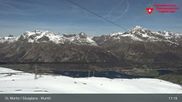 Archiviertes Webcam Bild: Corvatsch Mittelstation Murtel am 21.05.2026 um 11:23 Uhr
