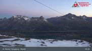 Archived webcam image showing Corvatsch middle station Murtel on 29 May 2026 at 05:26
