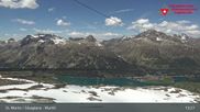 Archived webcam image showing Corvatsch middle station Murtel on 29 May 2026 at 13:26