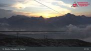 Archiviertes Webcam Bild: Corvatsch Mittelstation Murtel am 26.06.2026 um 21:24 Uhr