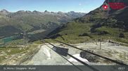 Archiviertes Webcam Bild: Corvatsch Mittelstation Murtel am 05.07.2026 um 09:07 Uhr
