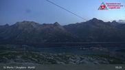 Archived webcam image showing Corvatsch middle station Murtel on 22 Jul 2026 at 05:41
