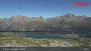 Archived webcam image showing Corvatsch middle station Murtel on 22 Jul 2026 at 09:41