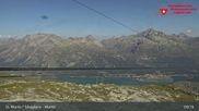 Archived webcam image showing Corvatsch middle station Murtel on 4 Aug 2026 at 09:48