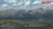 Archived webcam image showing Corvatsch middle station Murtel on 4 Aug 2026 at 13:48