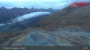 Archived webcam image showing Corvatsch middle station Murtel on 18 Sep 2026 at 01:21