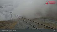 Archived webcam image showing Corvatsch middle station Murtel on 18 Sep 2026 at 11:21