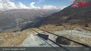 Archived webcam image showing Corvatsch middle station Murtel on 3 Oct 2026 at 11:55