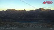 Archiviertes Webcam Bild: Corvatsch Mittelstation Murtel am 16.10.2026 um 08:48 Uhr