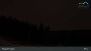Archived webcam image showing Pec pod Sněžkou - Schneekope on 12 Apr 2026 at 21:39