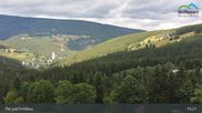 Archived webcam image showing Pec pod Sněžkou - Schneekope on 27 Jul 2026 at 15:15