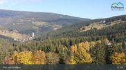 Archived webcam image showing Pec pod Sněžkou - Schneekope on 27 Oct 2026 at 11:06