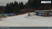 Archived webcam image showing The top of Tanvaldský Špičák on 15 Mar 2026 at 13:42