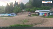 Archived webcam image showing The top of Tanvaldský Špičák on 22 May 2026 at 05:30