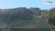 Archived webcam image showing The top of Tanvaldský Špičák on 23 Aug 2026 at 07:07