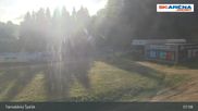 Archived webcam image showing The top of Tanvaldský Špičák on 23 Aug 2026 at 08:07