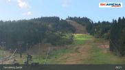 Archived webcam image showing The top of Tanvaldský Špičák on 23 Aug 2026 at 09:07